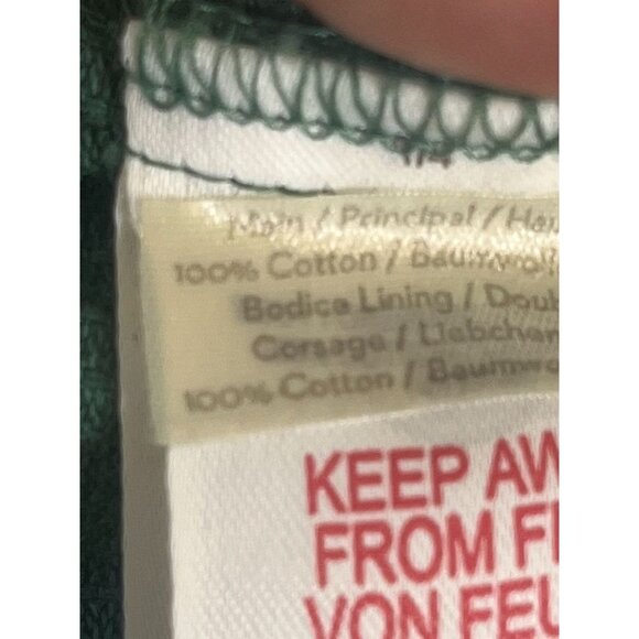 Boden Corduroy Romper Green 11Y Floral Boho Hippie Indie Classic Chic Shortalls - Picture 11 of 12